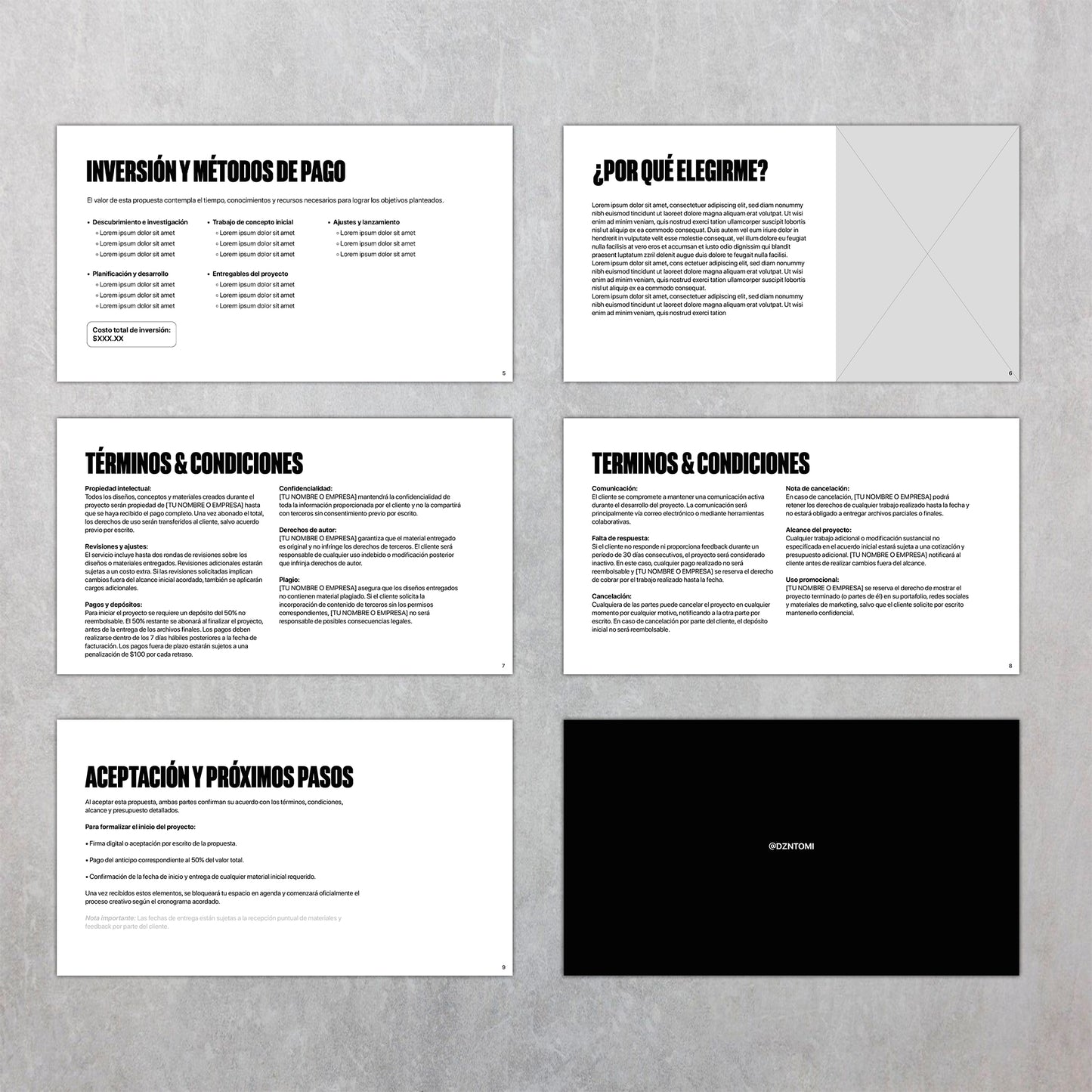 Propuesta de proyectos | Template
